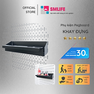 Khay đựng Pegboard - Giá treo bằng thép sơn tĩnh điện - Phụ kiện cho bảng treo dụng cụ cơ khí