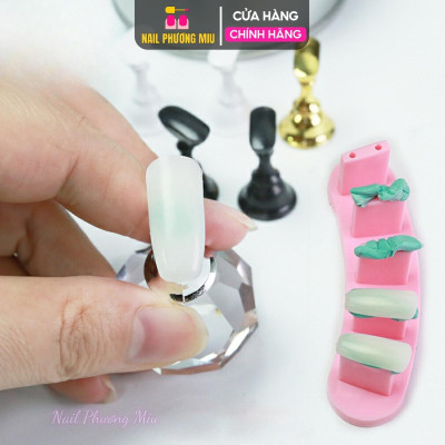 Keo Đa Năng Dán Đế Móng Mẫu 102 Miếng Keo Mini Màu Xanh, Đất Sét Dính Có Thể Tái Sử Dụng Làm Nail Cố Định Siêu Bền Phương Miu keo dán móng giả