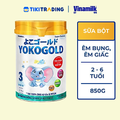 Sữa bột Vinamilk YOKOGOLD 3 850g (cho trẻ từ 2 - 6 tuổi)