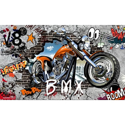 Tranh dán tường trang trí  quán TC77