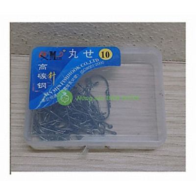 1 Hộp Móc Câu - Lưỡi Câu Cá, cỡ 10 (gồm 50 cái/ hộp)