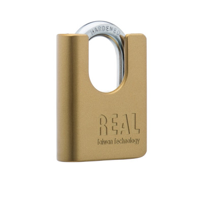 AC65-05 Khóa chống cắt Real HK Kẽm màu đồng tem xanh lá chống nạy, chống đoản