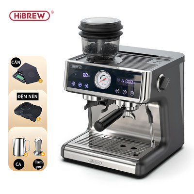 Máy pha cà phê Espresso chuyên nghiệp 3 trong 1, thương hiệu Mỹ cao cấp HiBREW H7A. HÀNG CHÍNH HÃNG