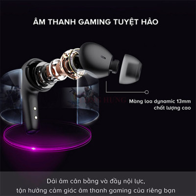 Tai nghe Bluetooth True Wireless Havit TW970 - Hàng chính hãng