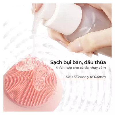 Máy Rửa Mặt Massage Tích Hợp Liệu Pháp Ánh Sáng và Nhiệt Halio Multi-task Cleansing & Massaging Device with Red Blue Light Therapy 5 in 1