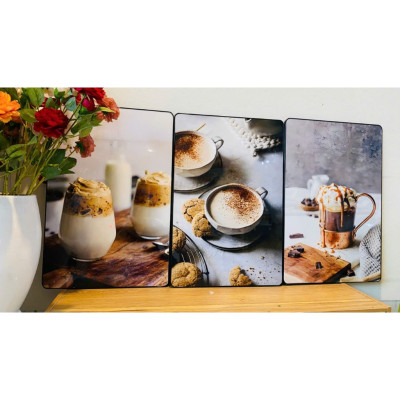 (CÓ ẢNH THẬT)Tranh treo tường trang trí decor quán cà phê 25 tranh có khung tặng kèm đinh treo