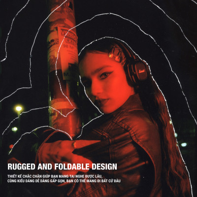 [MÀU MỚI VỀ] Tai nghe Bluetooth Marshall Major V - Pin lên đến 100 giờ - Hàng chính hãng