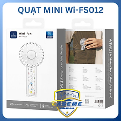 Quạt Mini Wi-FS012 Siêu Nhỏ Gọn, Tiện Lợi Cho Mọi Lúc Mọi Nơi - Hàng Nhập Khẩu