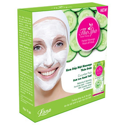 The Spa-Kem Đắp Mặt Massage Thảo Dược - Dưa Leo Xanh