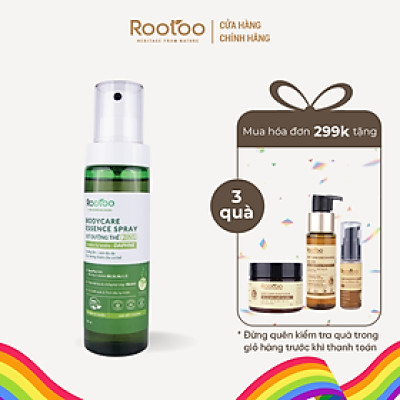Xịt Dưỡng Thể Body Mist 2 trong 1 Daphne Rootoo Thuần tự Nhiên Hỗ Trợ Dưỡng Ẩm Sáng Da 150ml