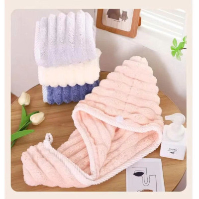 Khăn Quấn Lau Khô Tóc Nhanh – Thiết Kế Nút Cố Định, Gọn Nhẹ, Thời Trang