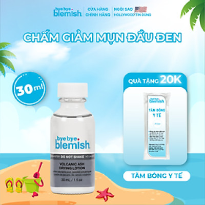 Chấm Mụn Tro Núi Lửa Giảm Mụn Nhanh Sau 1 Đêm Dành Cho Mụn Trắng, Sưng Đỏ Bye Bye Blemish Volcanic Ash Drying Lot