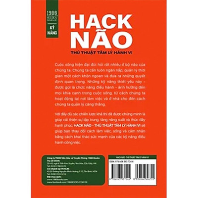 Hack Não - Thủ Thuật Tâm Lý Hành Vi - Lara Honos-Webb. PhD - (bìa mềm)