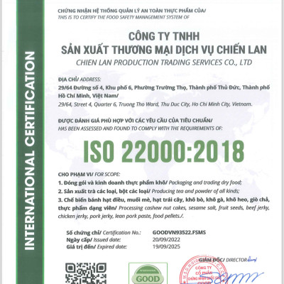 Mầm Đậu Nành nguyên xơ Tinh Chế Cao Cấp Tăng Vòng 1 Mộc Lan  Đạt Chuẩn Quốc Tế ISO 22000:2018