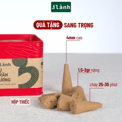 Nụ Trầm Hương 3 Lành Hộp 50gr Tự Nhiên 100 % Không Hóa Chất Tạp Chất Thờ Cúng Thư Giãn Xông Nhà