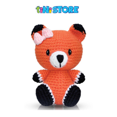 Cáo con cái cam ngồi - Bộ màu