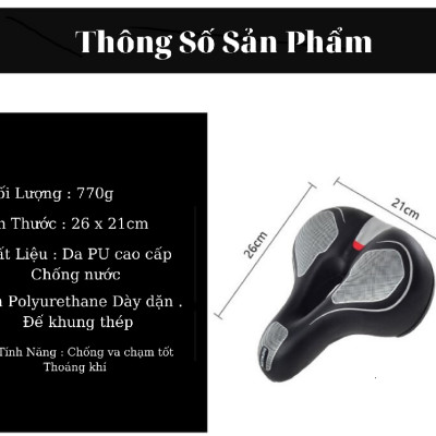 [Chính hãng miDoctor] Yên xe đạp thể thao, Yên xe đạp thể thao êm ái thoáng khí dễ lắp đặt - Đệm Yên xe địa hình thể thao chuyên dụng