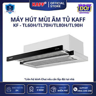 Máy hút mùi âm tủ inox phối kính 800mm KAFF KF-TL80H Tặng bộ lọc than thay thế - Hàng Chính Hãng