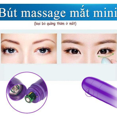 Máy Massage Mắt Kiểu Bút Chống Thâm Quầng Mini 408 - Bút Matxa Mắt Mini Thư Giãn Bọng Mắt (Massage Device Pen Electric Eye Massager)