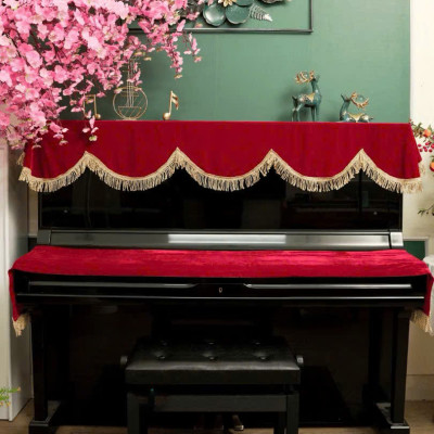 Khăn phủ đàn piano cơ đàn piano điện tử 88 phím phong cách Châu Âu cổ điển sang trọng chống bụi chống xước - Hàng chính hãng