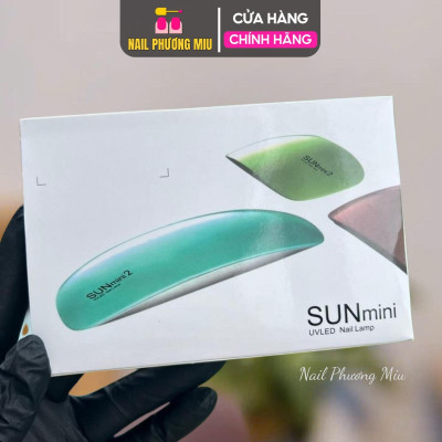 Đèn Hơ Móng Tay Sun Mini 6W Gọn Nhẹ 6 Đèn LED UV Trắng Hồng Để Bàn Bỏ Túi Tiện Lợi, Đèn Sấy Móng Tay Nhanh Khô Sơn Bóng Cố Định Charm Đá