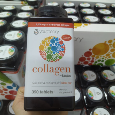 Collagen Youtheory Mỹ chứa collagen, vitamin c, biotin…tạo sức khỏe và sắc đẹp từ bên trong cho da, tóc, móng, sụn, gân, dây chằng, khớp - OZ Slim Store