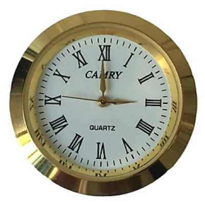 Mặt gắn đồng hồ để bàn Camry đường kính 3.7cm màu bạch kim