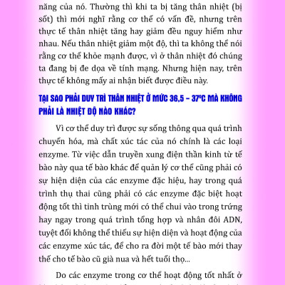 Thân Nhiệt Quyết Định Sinh Lão Bệnh Tử + Thân Nhiệt Năng Lượng Cốt Yếu Của Sự Sống