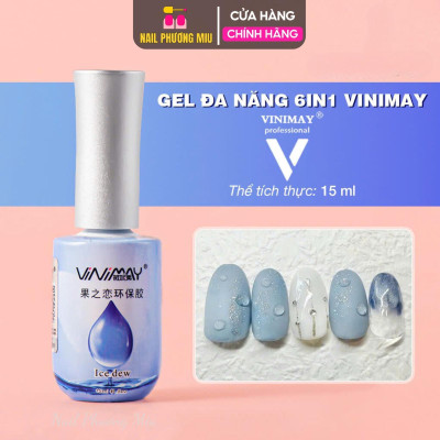 Top Tạo Giọt Sương Vinimay Cao Cấp Chai 15ml, Sơn Gel Tạo Hình Giọt Nước Độc Đáo, Làm Nail Tươi Sáng Bền Màu Nữ Women