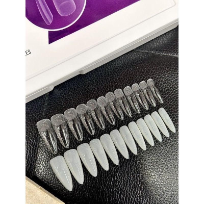 Móng Úp Vinimay Hộp 552 Móng Form Bầu Nhọn Đục Làm Nail Dài Ngắn Đủ 12 Size Siêu Dẻo Tiện Lợi Nữ Women