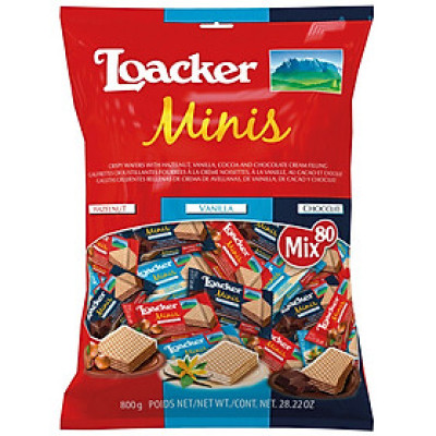 Bánh xốp Loacker nhập khẩu Ý vị bánh xốp mịn, giòn tan, thơm và cung cấp nguồn năng lượng cho cơ thể - Nhiều vị, nhiều size - OZ Slim Store