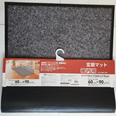Thảm Welcome cao cấp kích thước 60x90CM CONDOR Đế cao su chống trượt DOORMAT Xám lông chuột