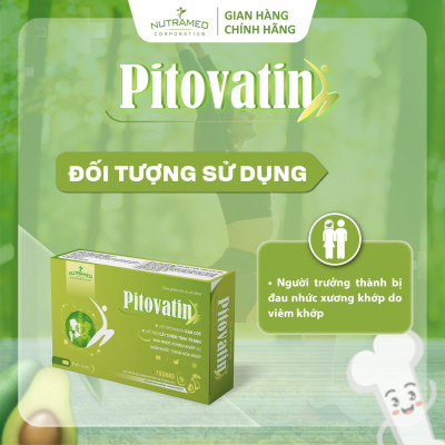 Viên uống Pitovatin hỗ trợ giảm đau nhức xương khớp do viêm và thoái hoá khớp (30 viên) - Nutramed