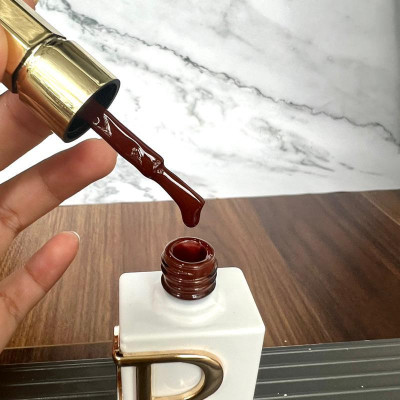 Sơn Gel CR Màu Nâu Socola Cafe Sữa, Đỏ Thuần, Đỏ Mận, Thạch Đỏ Rượu Vang, Trắng Gạo, Mắt Mèo Nâu Cao Cấp Chai Lẻ 15ml Làm Nail Nữ Women