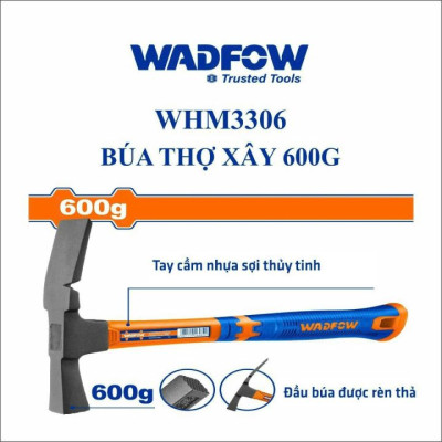 BÚA THỢ XÂY 600G WHM3306 WADFOW - HÀNG CHÍNH HÃNG
