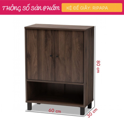 Tủ giày đẹp hiện đại kiểu dáng nhỏ gọn SMLIFE Ripapa