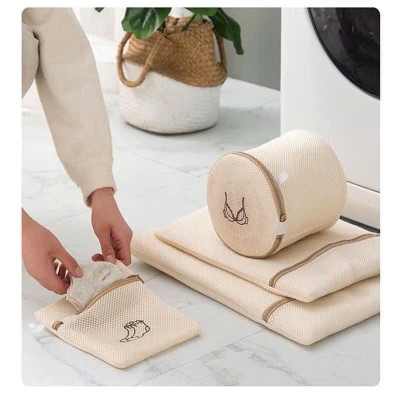 Set 6 Túi Giặt Quần Áo Lưới 3D Siêu Bền, Thoát Nước, Chống Nhăn Cho Máy Giặt - HÀNG CHÍNH HÃNG MINIIN