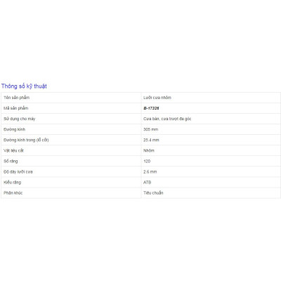 Lưỡi Cắt Nhôm Hợp Kim MAKITA 305, 120 răng, Hàng chính hãƞg, Bảo hành 1 năm