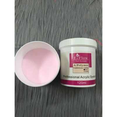 Bột Đắp Móng Ezflow 120ml Làm Nail, Mịn Dẻo Không Vón Cục, 3 Màu White Pink Clear, Tăng Độ Bền Móng, Dễ Sử Dụng