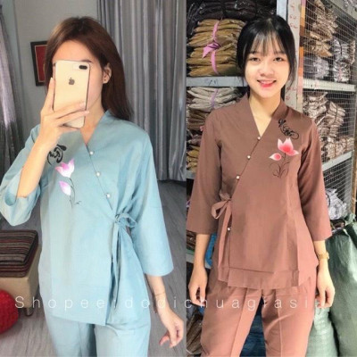 ĐỒ LAM ĐI CHÙA -Thư Pháp