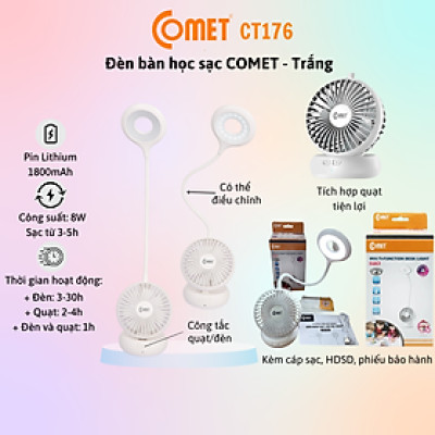 Đèn Bàn - Đèn Sạc 2 Trong 1 LED COMET CT176