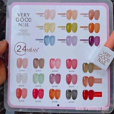 Set Sơn Thạch Very Good Nail 24 Màu Tặng Bảng Màu Mica Sơn Sẵn Chất Đậm Mướt, Màu Chuẩn Bền Bóng Chuyên Dùng Làm Nail Nữ Women