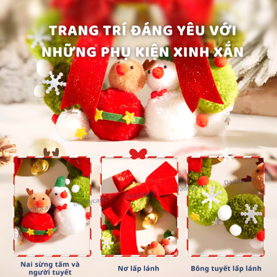 Vòng nguyệt quế noel Mideer Christmas wreath quà giáng sinh cho bé