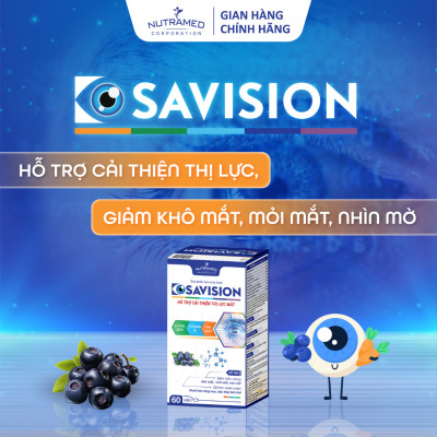 Viên uống Osavision hỗ trợ tăng cường thị lực giảm khô mắt, mỏi mắt, nhìn mờ (60 viên) - Nutramed