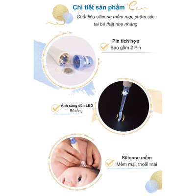 RÁY TAI CÓ ĐÈN CHO BÉ KUKU KU3036