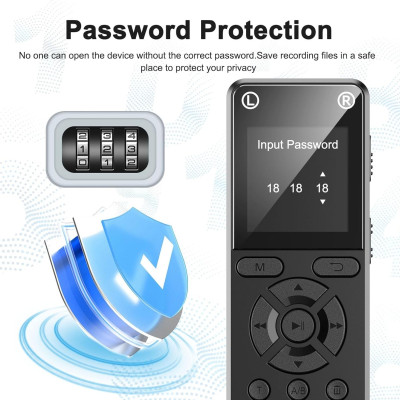 Máy Ghi Âm Chuyên Nghiệp V998 Bộ Nhớ Trong 64GB - Hàng Nhập Khẩu