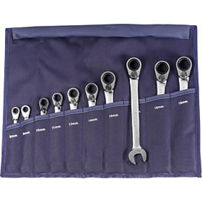 Bộ Cờ Lê Miệng, Vòng Tự Động Đầu 15° Garant 10 Cây - Hàng Chính Hãng 100% từ Đức