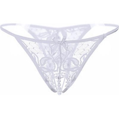 Quần lót nữ lọt khe ren kết hoa cao cấp quyến rũ - Màu trắng 