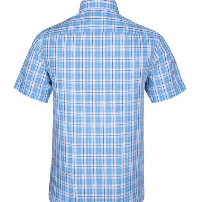 Áo sơ mi nam tay ngắn form suông vạt ngang Khatoco A1MN438T2-CNCR169-2410-N