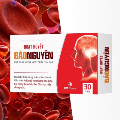Hoạt huyết BẢO NGUYÊN 30 viên giúp tăng cường máu lưu thông lên não